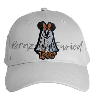 Hat Patch Ghost with Bow Sequins Patch image 2
