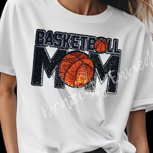 Basketball Mom Sequins Patch | Sports Fan Apparel