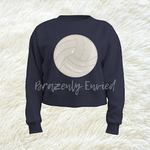 Volleyball Sequins Patch | Iron On Applique, Shirt Patch