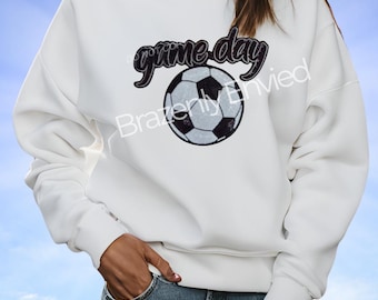 Sequin Soccer Patch: Game Day Apparel, Heat Activated Adhesive