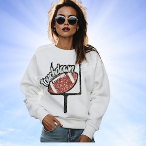 FOOTBALL Patch | TOUCHDOWN Patch| Sequins Patch |Great Game Day Patch| Great Sports Patch