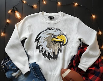 Eagle Patch Sequin  Iron On Applique