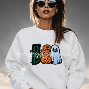 Halloween Boo Chenille Patch