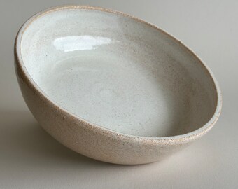 Pottery salad bowl