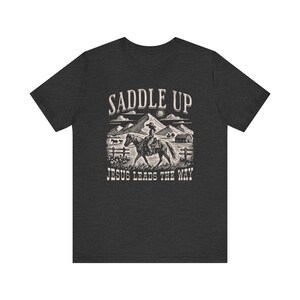 Western Christian Graphic Tee: Cowgirl Jesus Lover Gift image 4