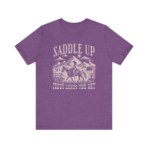 Western Christian Graphic Tee: Cowgirl Jesus Lover Gift image 6
