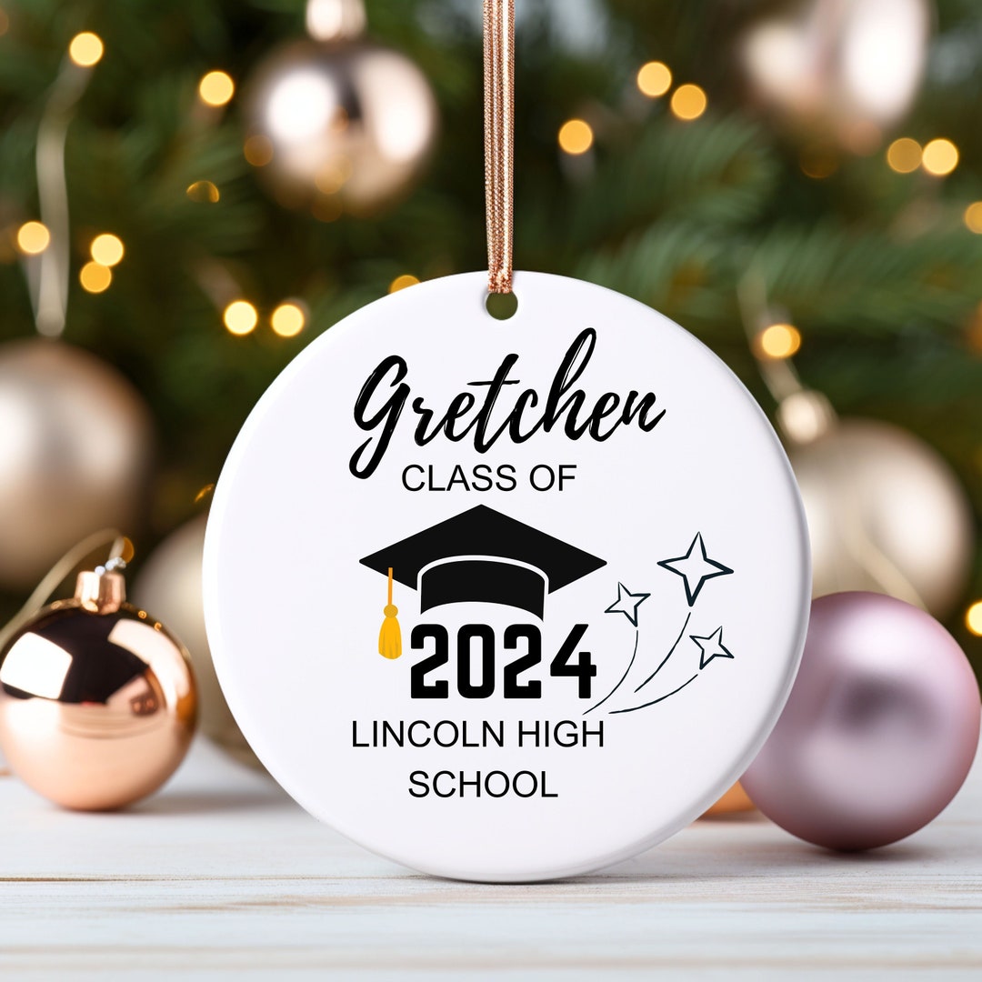 Graduation Ornament, Class of 2024 Ornament, Graduation Keepsake