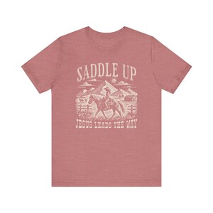 Western Christian Graphic Tee: Cowgirl Jesus Lover Gift image 8