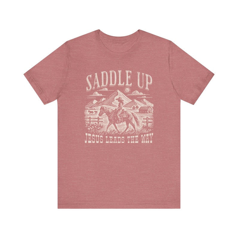 Western Christian Graphic Tee: Cowgirl Jesus Lover Gift image 8