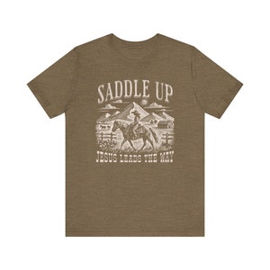 Western Christian Graphic Tee: Cowgirl Jesus Lover Gift image 7