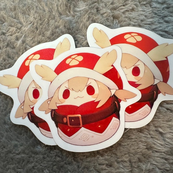 Sticker | Chibi Klee as a Jumpy Dumpty Bomb |  Genshin Impact Kawaii Anime