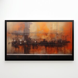 Samsung Frame TV Art | Abstract Industrial Art | Digital Download | Art for Samsung Frame TV