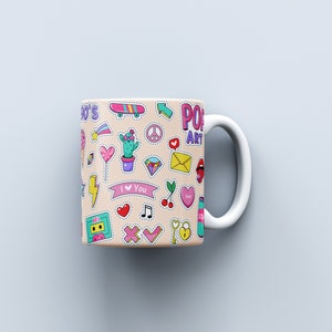 Love The 90s 11oz and 15oz Mug Sublimation Design, The 80s Mug Wrap Sublimation, 90s Baby Mug Wrap, 80s Cartoons Mug Wrap, Digital Download
