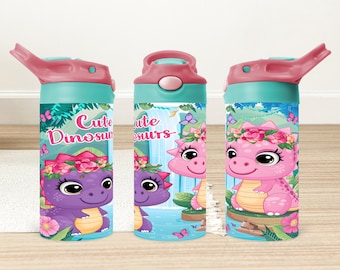 Kubek niekapek Dinosaur Kids 12oz Tumbler Wrap (do pobrania w wersji cyfrowej)