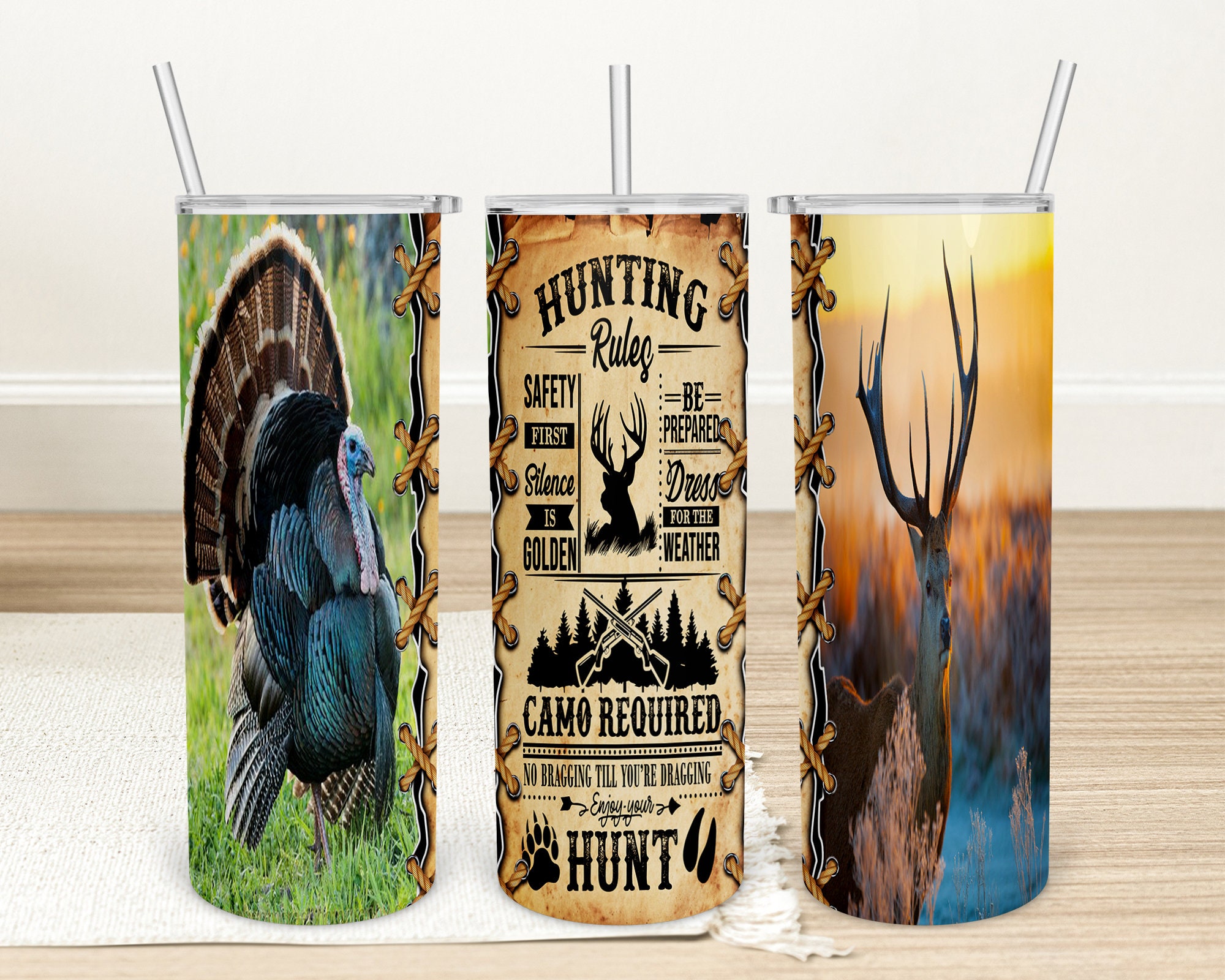 Custom 20 Oz Tumbler Hunting - Etsy