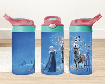 Frozen Tumbler Wrap: Elsa, Olaf, Princess Design (Digital Download)