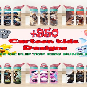 900+ Cartoons 12 oz Tumbler Wrap Bundle, Cartoon Kids Sippy Cup Flip Top Tumbler Wrap, Cartoon 12 oz Tumbler Wrap, Kids 12 oz Tumbler Wrap