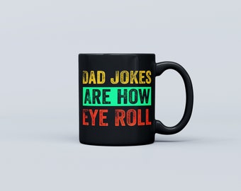 Vinilo para taza con chistes de papá (PNG), diseño divertido para el Día del Padre mediante sublimación.