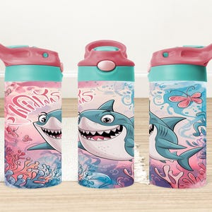 Bunt Baby Hai 12 Unzen Kinder Becher Wrap, Hai 12 Unzen Schnabeltassen Becherverpackung, Hai 12 Unzen Kinder Schnabeltassen Verpackung, Kinder Becher Wraps