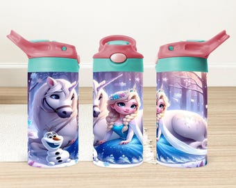 Elsa Tumbler Wrap: Frozen 12oz Sippy Cup Design (Digital Download)