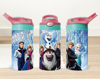 Frozen Sippy Cup 12oz Tumbler Wrap Sublimation Design (Digital Download)