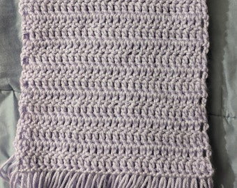 Lilac Sky crocheted kids scarf