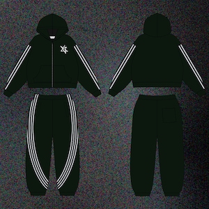 Streetwear Zip-up Tracksuit Tech Pack: Vector Mockup (AI, PNG) - Etsy