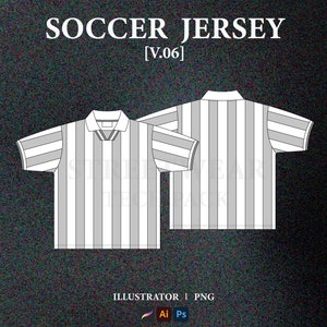 Soccer Jersey Vector Mockup Football Shirt Mockup Streetwear Football Jersey Tech Pack Clothing Brand Fashion Technical Drawing Illustrator