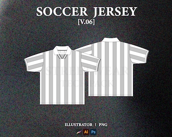 Soccer Jersey Vector Mockup Football Shirt Mockup Streetwear Football Jersey Tech Pack Clothing Brand Fashion Technical Drawing Illustrator