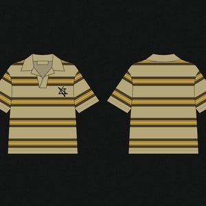 Polo Shirt Mockup Pack Streetwear Tech Pack Polo Shirt Vector Mockup Template Striped Polo Shirt Tech Pack Template Clothing Brand