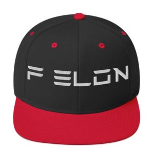 F ELON Snapback Hat – Embroidered Tech Parody Cap, Anti Musk Hat, Political Satire Snapback, Statement Streetwear, Adjustable Structured Cap