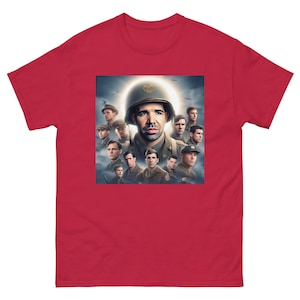 Saving Private Drake T-Shirt | Funny Parody Graphic Tee | Viral Meme Shirt | Unique Internet Culture Apparel