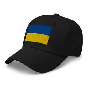 Ukrainian Flag Embroidered Dad Hat – Adjustable Baseball Cap, Unisex Casual Hat, Ukraine Support Gift
