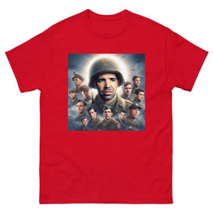 Saving Private Drake T-Shirt | Funny Parody Graphic Tee | Viral Meme Shirt | Unique Internet Culture Apparel