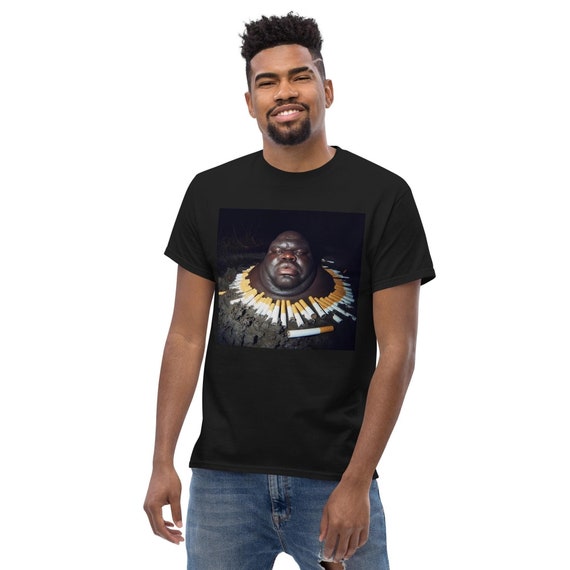 Gumbo Slice Funny Meme T-Shirt | Black Guy in Swamp Surrounded by Cigarettes | Viral Humor Tee | Unique Meme Merch