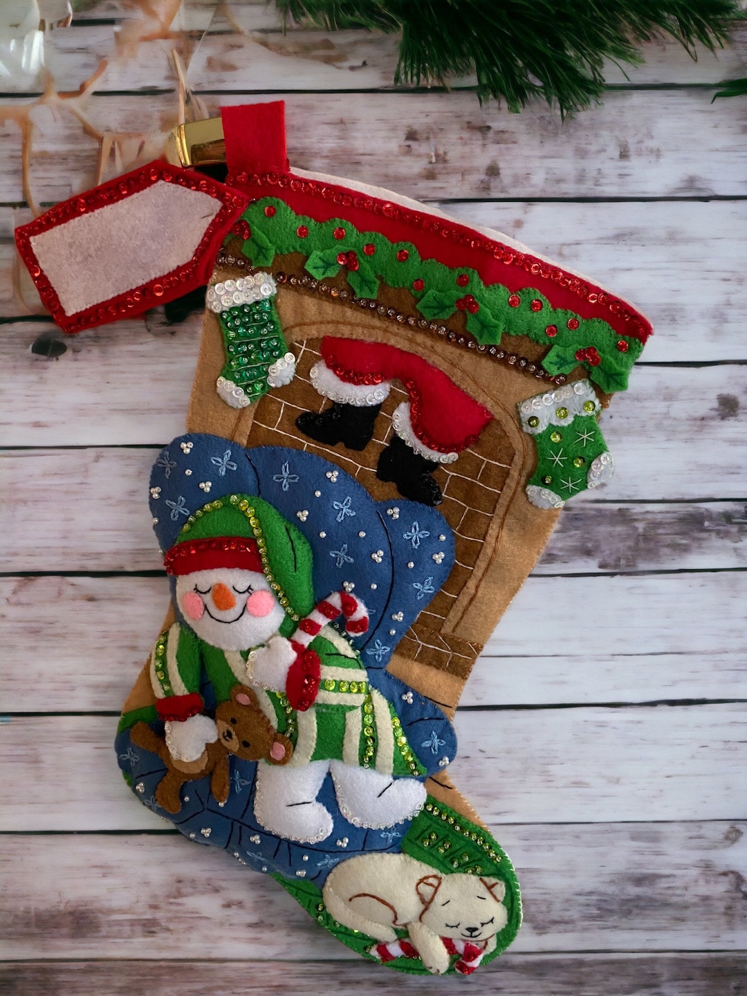 Homemade Christmas Stocking - Etsy