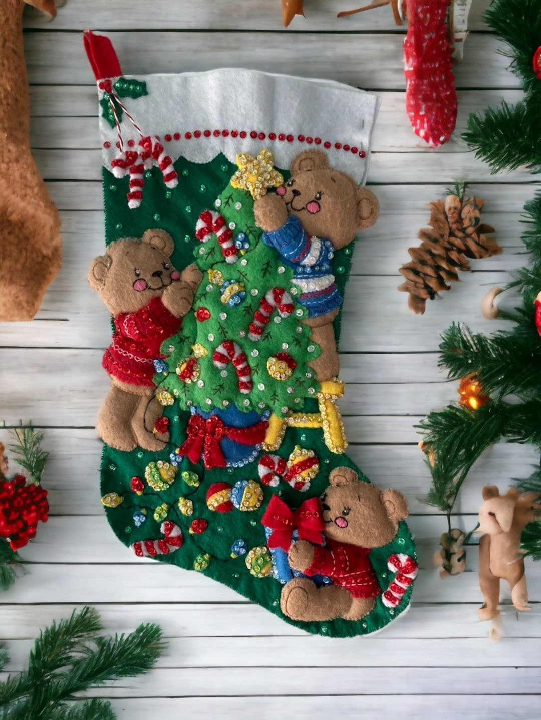 Homemade Christmas Stocking - Etsy