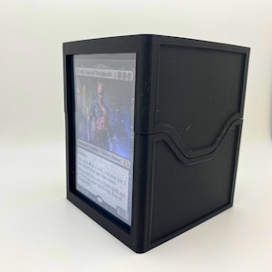 Kompakte MTG Kommandant/EDH Deck Box mit Top Lader | Nachricht für Anpassungen