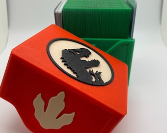 Compact MTG Commander/EDH Deck Box - Dinosaur