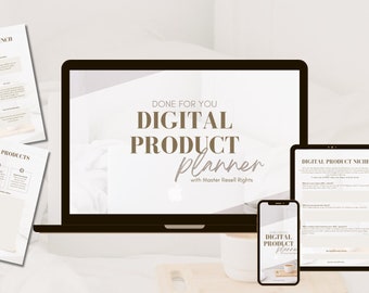 Un pianificatore di prodotti digitali completo fatto per te con diritti di rivendita master (MRR) e diritti di marchio privato (PLR)