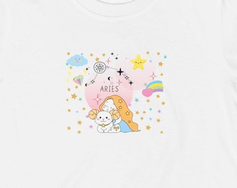 Astrologie Kids Tee, Unisex Mädchen Kinder, Feiner Jersey für Kleinkinder, Sternzeichen Tee