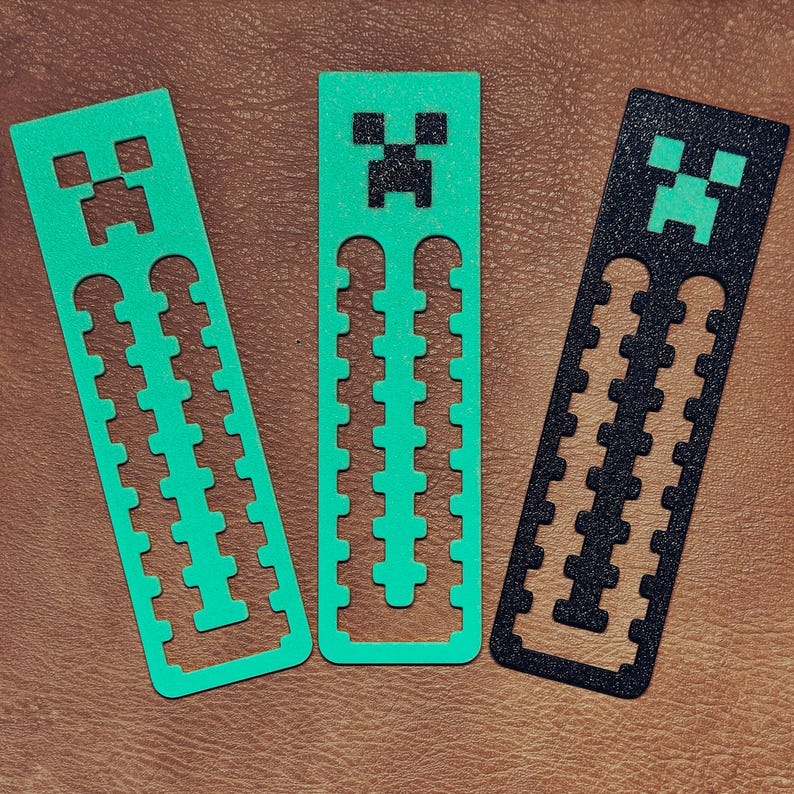 Minecraft Bookmarks 3 Pack - Etsy