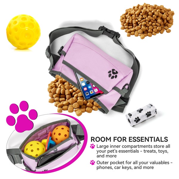 Dog Treat Pouch for Training - Dog Walking Fanny Pack Dog Training Treat Pouch - Treat Pouches for Pet Training - Pet Products Pet Supplies