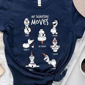 Frozen Olaf My Signature Moves Funny T-Shirt, Comfort Color, Disneyland Family Matching Shirt Magic Kingdom Tee, Epcot Theme Park Gift Shirt