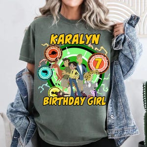 Custom Kid Name Disney Wild Kratts Birthday Shirt, Disney Birthday, Comfort Color, Personalized Name Kids Shirt, Disney Family Matching Tee