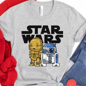 Star Wars Droids R2-D2 & C-3PO Friend T-Shirt, Comfort Color, Disneyland Family Matching Tee, Magic Kingdom Tee, Epcot Theme Park Gift Shirt