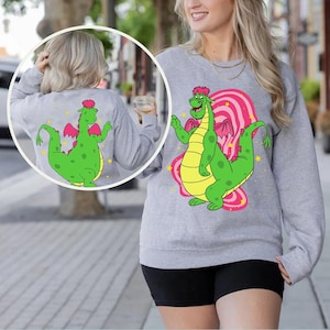 Two Sided Disney Funny Pete&#39;s Dragon Shirt, Comfort Color, Disney Elliott The Dragon Tee, Disney Matching Shirt, Epcot Theme Park Gift