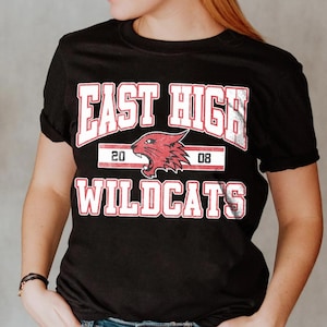 Disney High School Musical East High Wildcats 2008 Tee, Disney Shirt, Comfort Color, Disney Matching Shirt, Epcot Theme Park Gift Shirt
