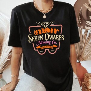 Snow White & Seven Dwarfs Mining Co Logo Shirt, Comfort Color, Disney Family Matching Shirt, Magic Kingdom Tee, Epcot Theme Park Gift Shirt
