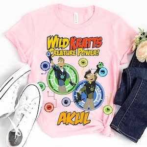 Personalized Custom Disney Wild Kratts Creature Power Theme Matching Shirt, Comfort Color Disney Matching Shirt, Epcot Theme Park Gift Shirt